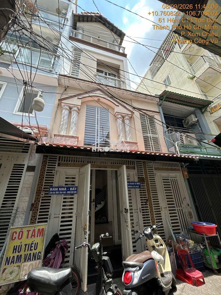 Cho thuê nhà nguyên căn đường tôn đản, quận 4