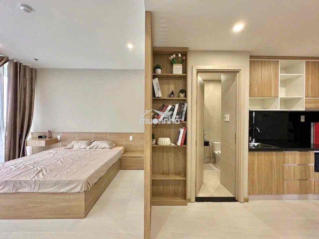 Studio ban công tách bếp full nội thất view siêu đẹp - Ảnh 2