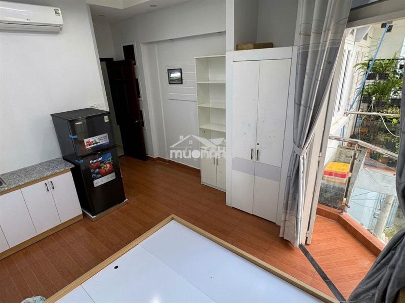 Phòng ban công 25m2, lầu 1 đường vạn kiếp-nguyễn văn đậu full nội thất