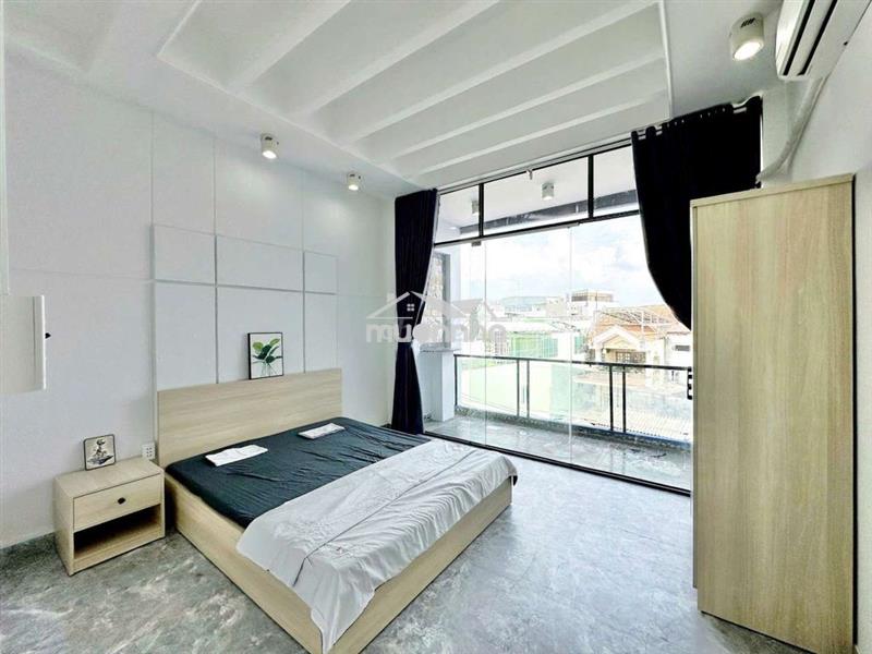 Cho thuê căn hộ - 1 phòng ngủ - bancol lớn - full nội thất mới