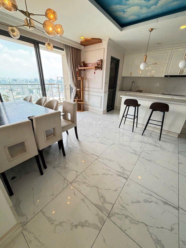 Cho thuê gấp căn hộ 2pn dt lớn nhất 117m2 the gold view - Ảnh 3