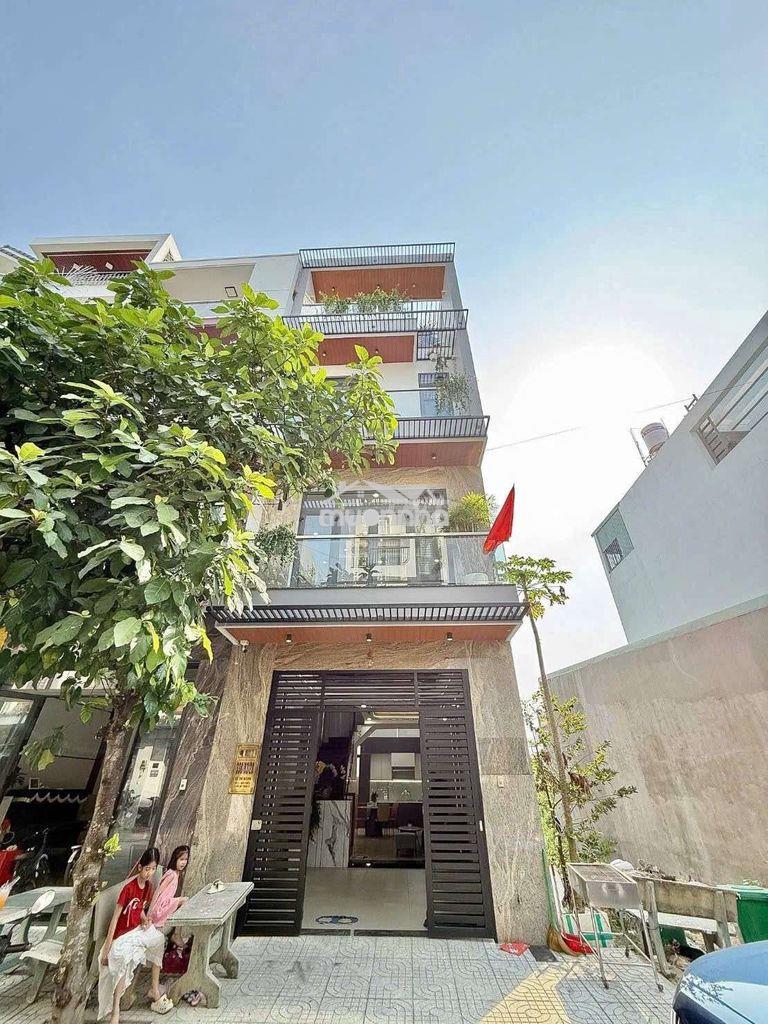 Nhà phố 4 tầng ngang 4,5m khu vip hẻm nhựa 13m đường lê thị riêng