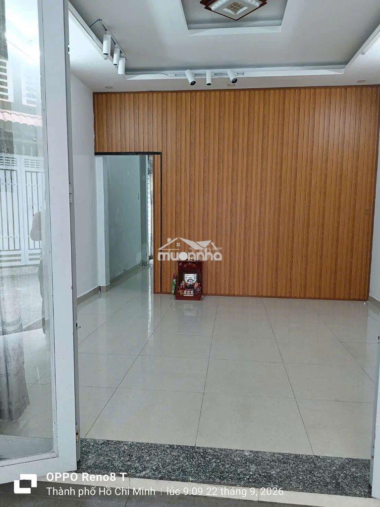 Cho thuê nhà đúc lầu hẻm thông xe hơi 1/ đường số 18 p8 gò vấp 4 x12m - Ảnh 2