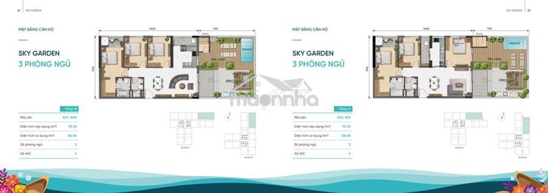 Bán căn sky garden dt gần 150m2 view quận 1 và đầm sen siêu đẹp